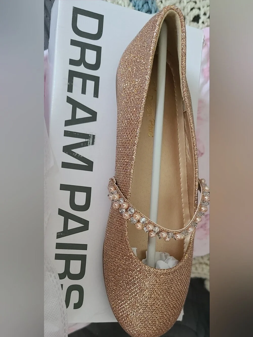 Dream Pairs shimmering rose